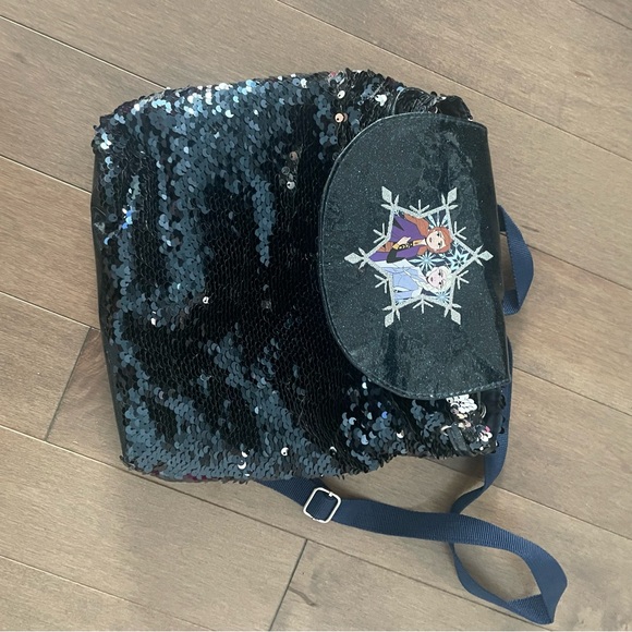 Disney Other - Disney Frozen II Sequin Bag with Black Accents
